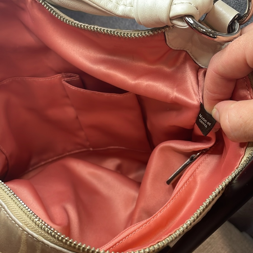 Coach Satin White 2009 Shoulder Crossbody Bag - Picture 14 of 15